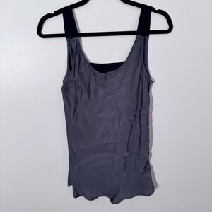 Theory Irea Tank‎ Top Sleeveless Layering Stretch Casual Gray Top Size M EUC